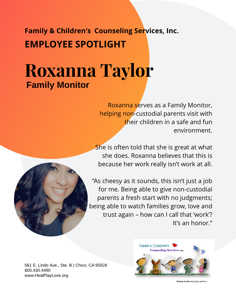 Picture of Roxanna Taylor displayed as the highlighted employee.