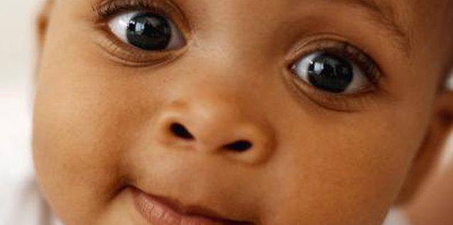 Up close picture of a baby's face.